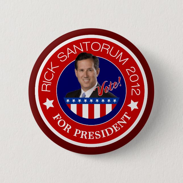 Rick Santorum 2012 Knapp (Framsida)
