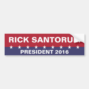 RICK SANTORUM för talman 2016 Bildekal