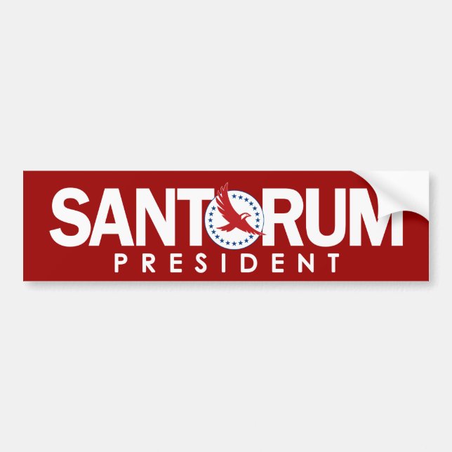 Rick Santorum till ordförande Bildekal (Framsidan)