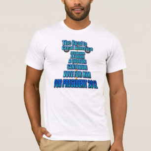 Rick Santorum: Vägen till Underbara Amerika T-shirt