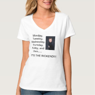 Rickend T-shirt för Rick Astley fläkt 