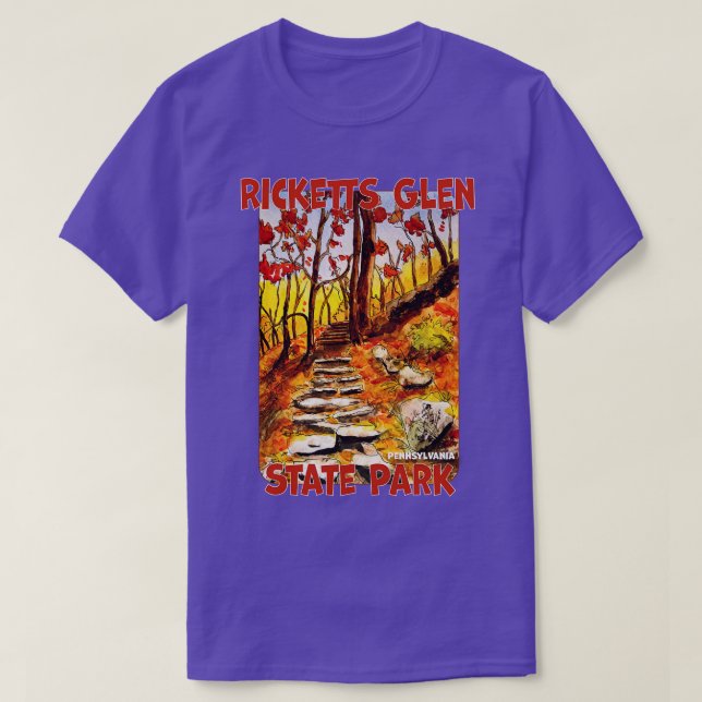 Ricketts Glen State Park Pennsylvania T Shirt (Design framsida)
