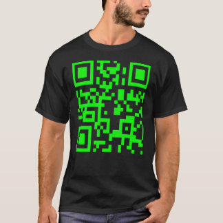 Rickroll qr-kod t shirt