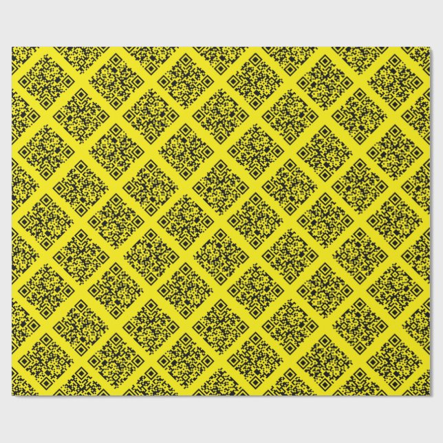 Rickroll Wrapping Paper in black Presentpapper (Platt)