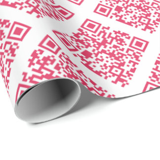 Rickroll Wrapping Paper in red Presentpapper