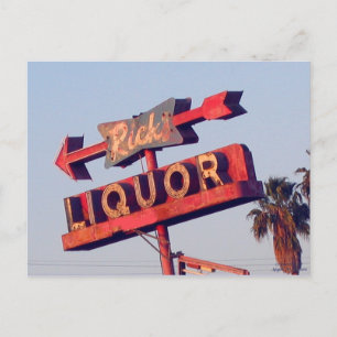 Ricks Liquor Vintage-vykort Vykort
