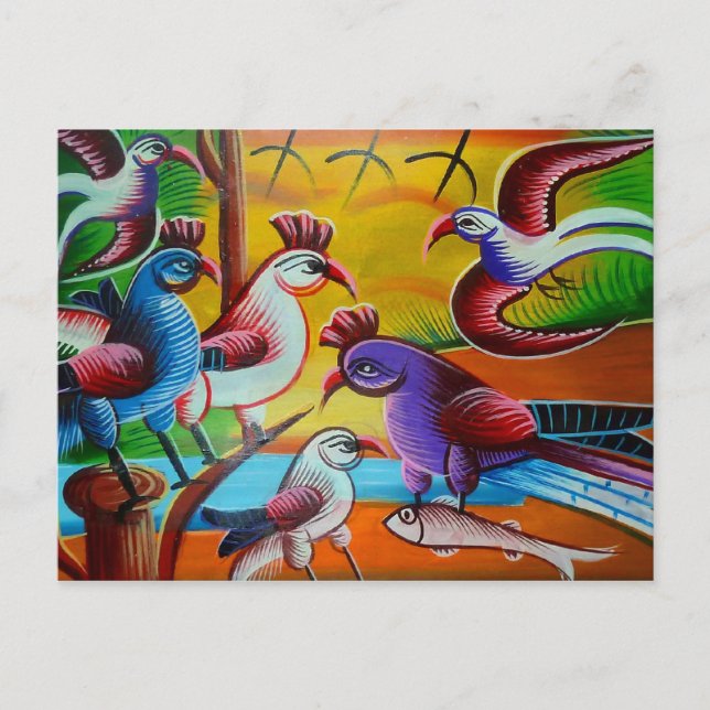 RickshawArt-fågelvykort Vykort (Framsida)