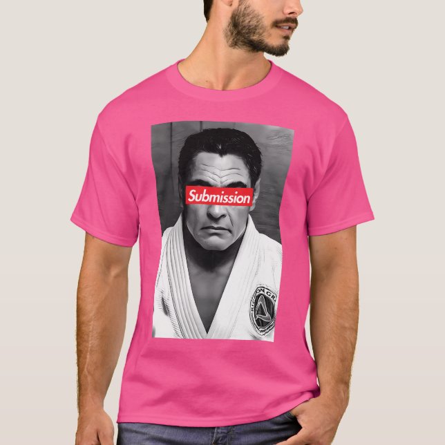 Rickson Gracie Bjj Brazilian Jiu-Jitsu T Shirt (Framsida)