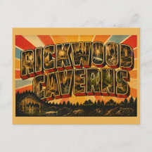 Rickwood Caverns Alabama Grottskogs Vintage Konst