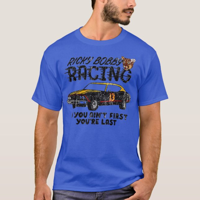 Ricky Bobby Tävla Funny T Shirt (Framsida)