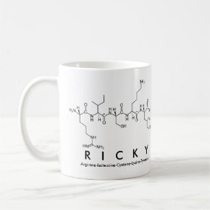 Ricky peptide namn mugg