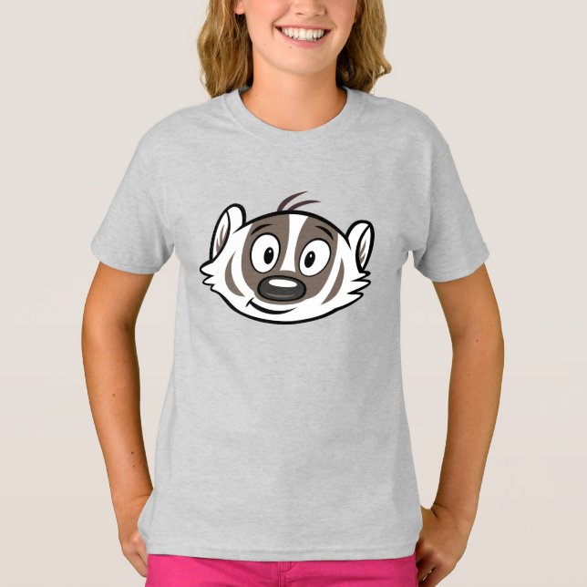 Ricky Raccoon | Boomer Badger Ansikte T Shirt (Framsida)