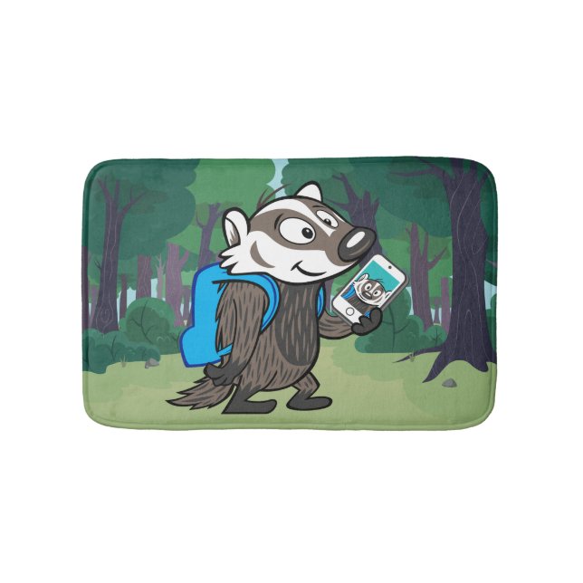 Ricky Raccoon| Boomer Badger Selfie Badrumsmatta (Framsidan)