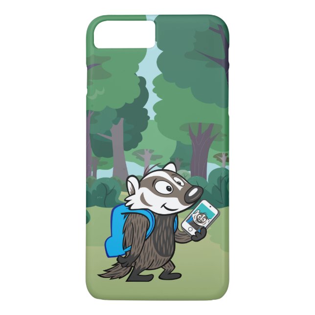 Ricky Raccoon | Boomer Badger Selfie Case-Mate iPhone Skal (Baksida)