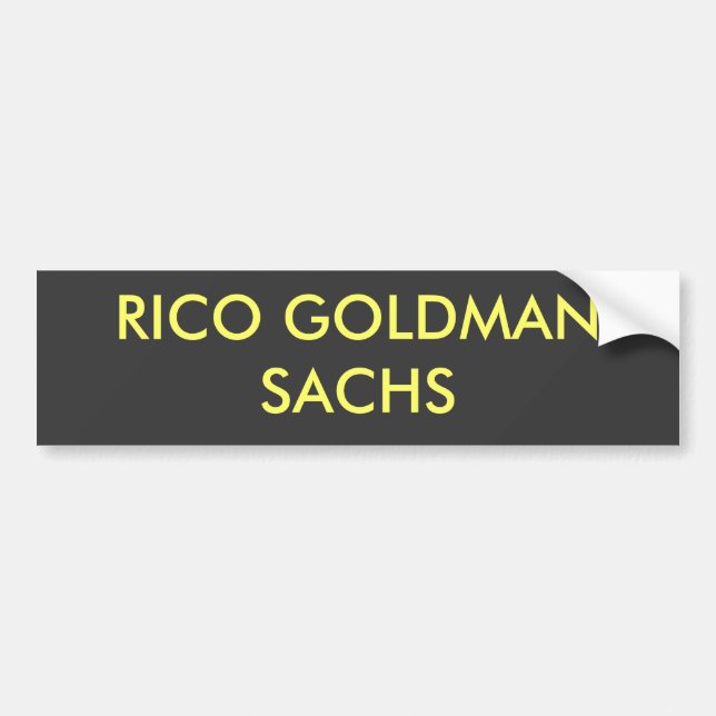 RICO GOLDMAN SACHS BILDEKAL (Framsidan)