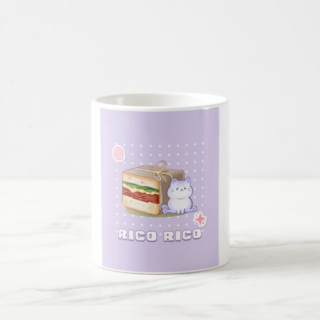 "Rico Rico - Cute Food Animal Theme Kaffemugg (Center)