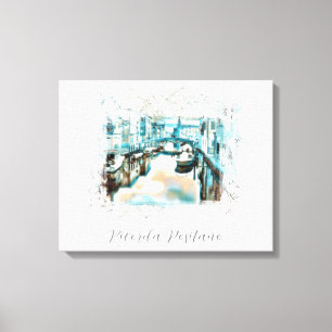 *~* Ricorda Positano AR20 Italien Italienska språk Canvastryck