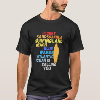 Rid Atlanten vågor Surf T-Shirt Strand vågor