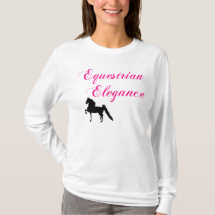 Rid- elegansdamskjorta t shirt