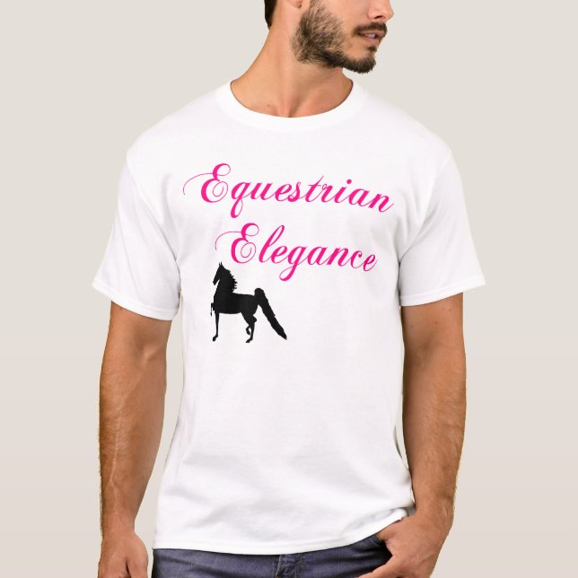 Rid- elegansutslagsplats t-shirt (Framsida)