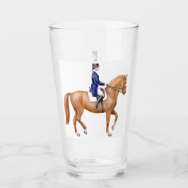 Rid- Glass Tumbler för Dressagehäst Glaskopp