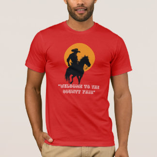 Rid in i solnedgången – Cowboy Siluett T-shirt