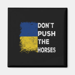 Rid inte hästarna Ukraina Flagga 1  Magnet