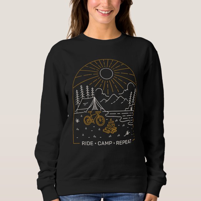 Rid läger upprepa t shirt (Framsida)