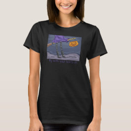 Rid med stövlarna på t shirt