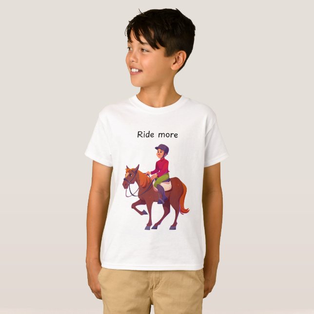Rid mer pojke t shirt (Hel framsida)
