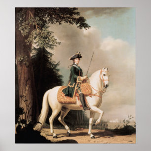 Rid- porträtt av Catherine II Poster