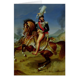 Rid- porträtt av Joachim Murat 1812 Hälsningskort