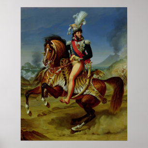 Rid- porträtt av Joachim Murat 1812 Poster