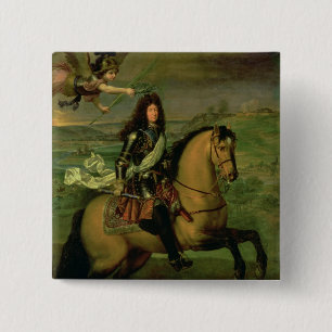 Rid- porträtt av Louis XIV Knapp