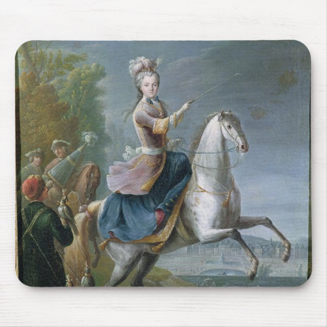 Rid- porträtt av Maria Leszczynska Musmatta (Framsidan)