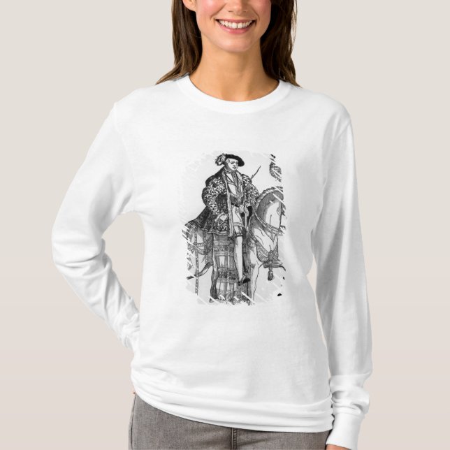 Rid- porträtt av Philip II av Spanien T Shirt (Framsida)
