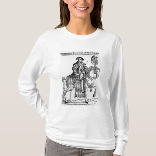 Rid- porträtt av Philip II av Spanien T-shirt (Framsida)