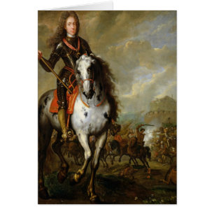 Rid- porträtt av Prince Eugene Hälsningskort