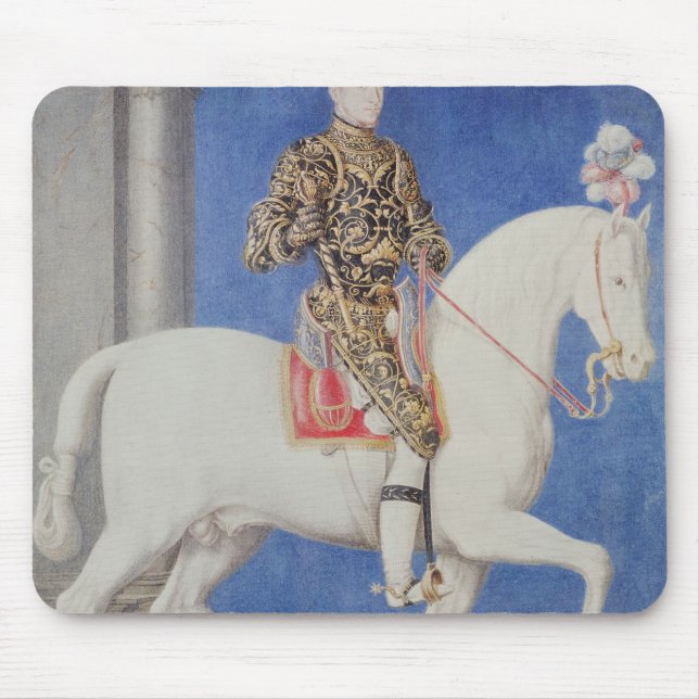 Rid- porträttDauphin Henri II Musmatta (Framsidan)