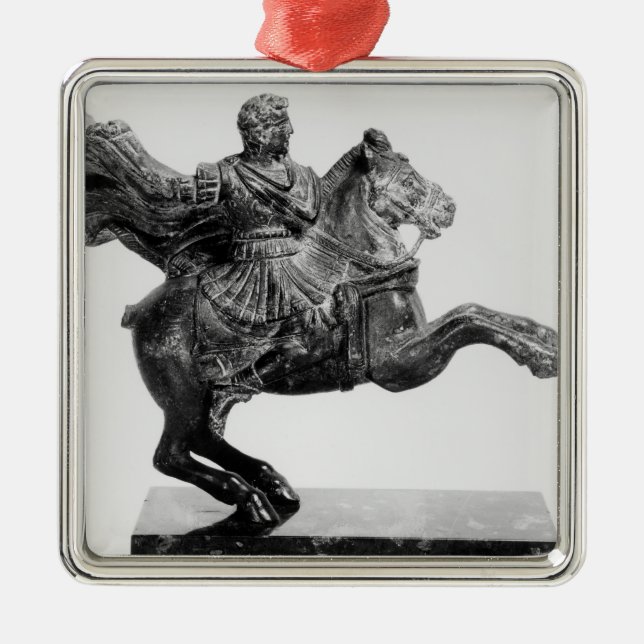 Rid- statuette av Alexander underbaren Julgransprydnad Metall (Framsidan)