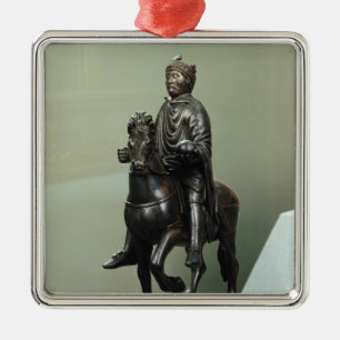 Rid- staty av Charlemagne Julgransprydnad Metall