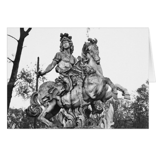 Rid- staty av Louis XIV Hälsningskort (Framsidan Horizontal)