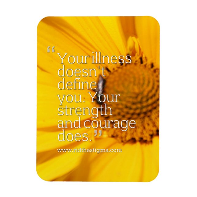 Rid Stigma mot mental sjukdom. Magnet (Vertikal)
