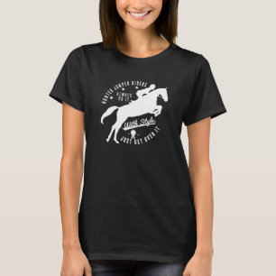 Rid- svart för skjorta för utslagsplats för t-shirt