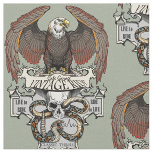 Rid till Live To Ride Biker design Tyg