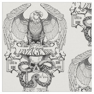 Rid till Live To Ride Biker design Tyg