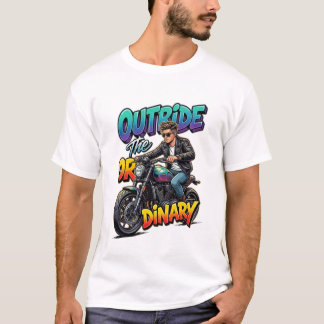 Rid Utöver Den Vanliga Motorcykelmannens T-Shirt