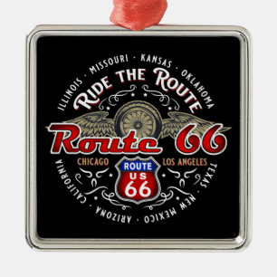 RID VÄGEN OSS 66 BIKERS VÄGMOTORCYKEL RESA JULGRANSPRYDNAD METALL