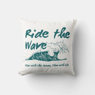 Rid vågen Surfdesign Kudde