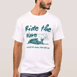 Rid vågen Surfdesign T Shirt